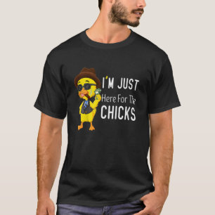 Camiseta Kids Im Just Here For The Chicks Cute Easter Boys
