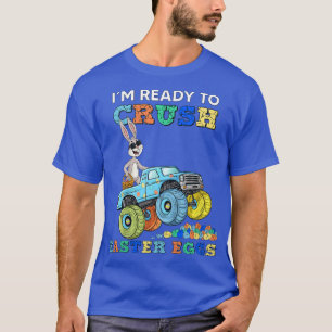 Camiseta Kids Im Ready To Crush Easter Eggs Rabbit In A Mon