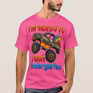Camiseta Kids I'm Ready To Crush Kindergarten Monster Truck