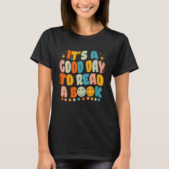 Camiseta Kids It's Good Day To Read Book  Library Reading (Frente)