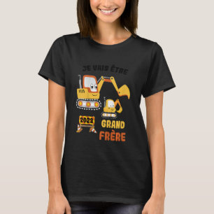 Camiseta Kids Je vais être grand frère 2023 Pregnancy Annou