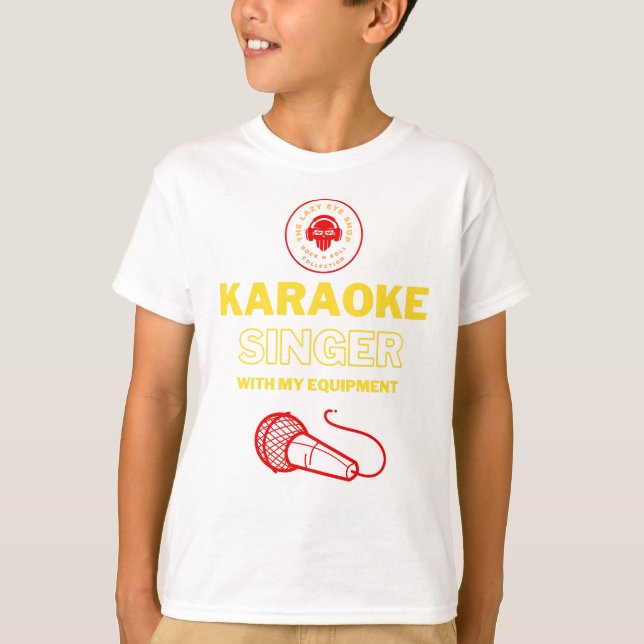 Camiseta KIDS Karaoke Mic Design (Frente)