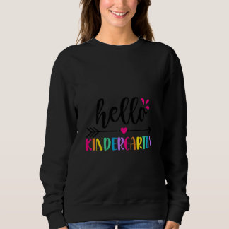 Camiseta Kids Kids White Hello Kindergarten Back To School 