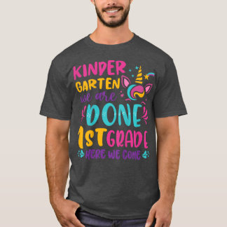 Camiseta Kids Kindergarten Graduation Cute Unicorn Class Of