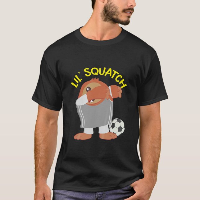 Camiseta Kids Lil Squatch Cute Baby Bigfoot Jogador L (Frente)