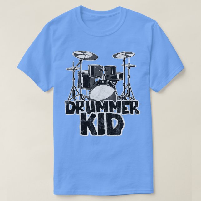 Camiseta Kids Little Drummer - Kit de Tambor Incrível para  (Frente do Design)