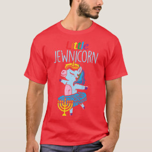 Camiseta Kids Little Jewnicorn Cute Hanukkah Chanukah PJs T