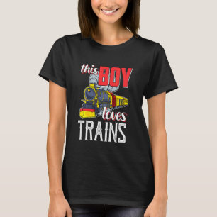 Camiseta Kids Locomotive Steam Engine Railfan - Este Rapaz 