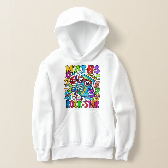 Camiseta Kids Maths Rock Star Hoodie | Primary School UK (Postura )