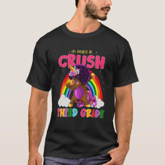 Camiseta Kids Melanin Unicorn Dab 3Rd I'm Ready To Crush Th