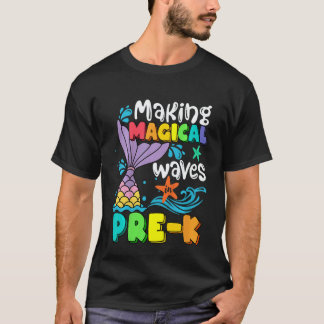 Camiseta Kids Mermaid Making Magical Waves In Pre K Back To