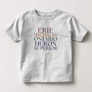 Camiseta Kids Michigan Excelente Lake State Tee