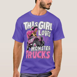 Camiseta Kids Monster Truck Kids Toddler This Girl Loves Mo