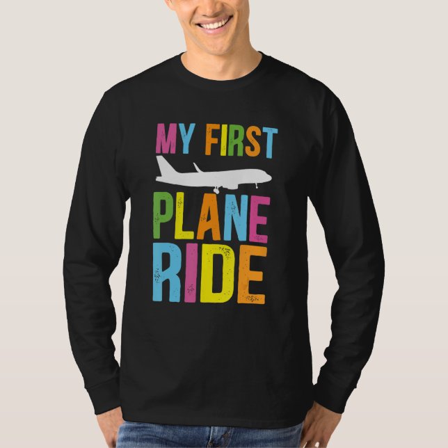 Camiseta Kids My First Plane Ride My First Plane Ride Kids  (Frente)