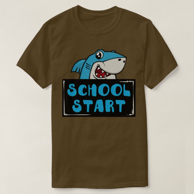 Camiseta Kids Na moda Statement First Day Start School  (Frente do Design)