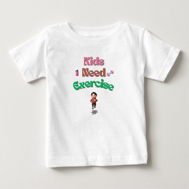 Camiseta Kids Need Exercise (Frente)