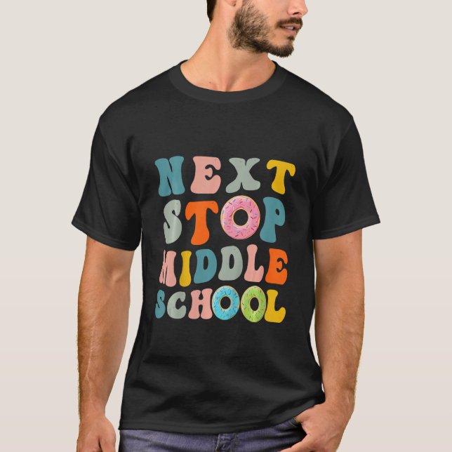 Camiseta Kids Next Stop Middle School Elementary School Gra (Frente)