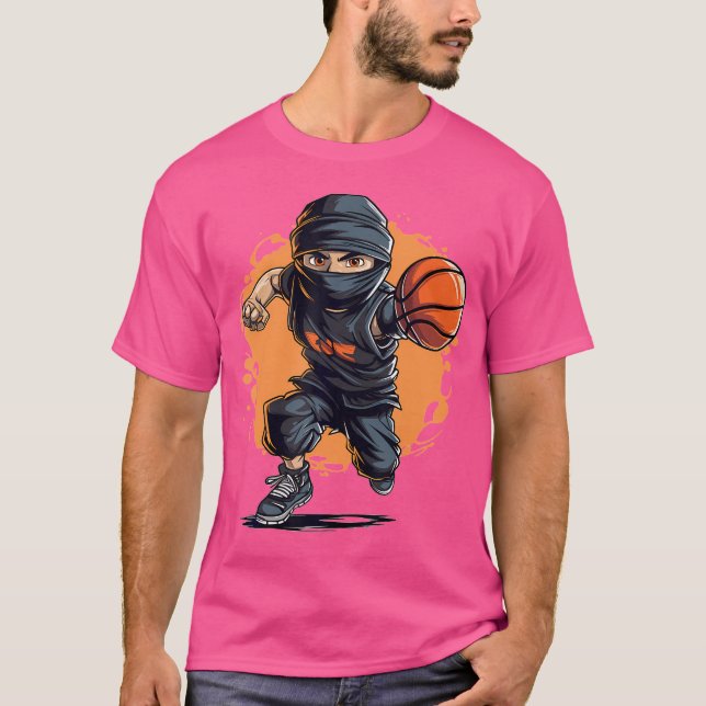 Camiseta Kids Ninja Basquete (Frente)