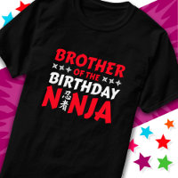 Kids Ninja Party Karate Brother de Birthday Ninja