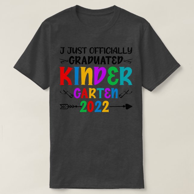 Camiseta Kids Officially Graduated Kindergarten Class Of 20 (Frente do Design)