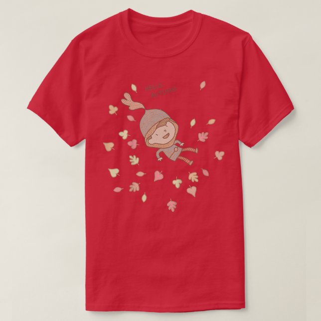 Camiseta Kids Oli olá outono (Frente do Design)