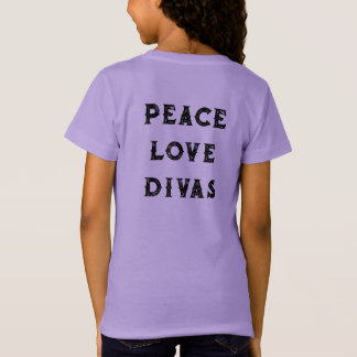Camiseta Kids PEACE LOVE DIVAS Blossom & Lilybug