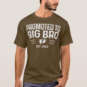 Camiseta Kids Pregnancy Reveal Promoted to Big Bro Est 202