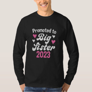 Camiseta Kids Promoted To Big Sister 2023  Big Cousin 2023