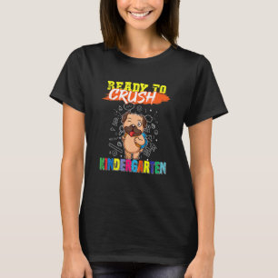 Camiseta Kids Ready To Crush Kindergarten Cute Pug Preschoo