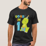 Camiseta Kids Roar Im 1 Dinosaur 1St Birthday Party For 1 Y<br><div class="desc">Kids Roar im 1 dinosaur 1st birthday party for 1 year old</div>