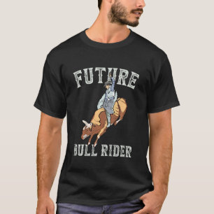 Camiseta Kids Rodeo Future Bull Rider Bull Mecanica