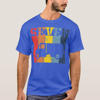 Camiseta Kids Seven Years Old - 7th Birthday Boy Trash Garb