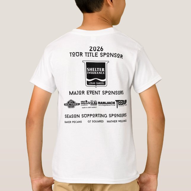 Camiseta KIDS SHIRT - 2026 Thunderbird Golf Sponsors (Verso)
