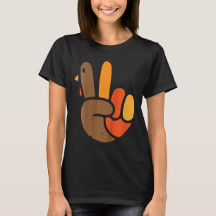 Camiseta Kids Sinal de Paz de Mão Símbolo de Dia de Ação de