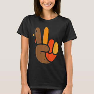 Camiseta Kids Sinal de Paz de Mão Símbolo de Dia de Ação de