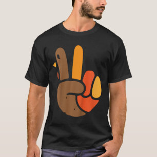 Camiseta Kids Sinal de Paz de Mão Símbolo de Dia de Ação de