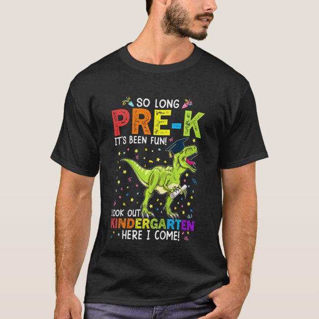 Camiseta Kids So Long Pre K Kindergarten Here I Come School (Frente)