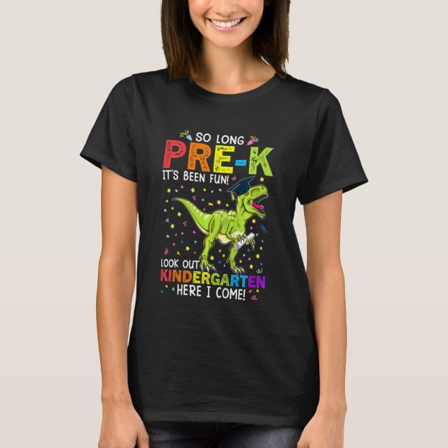 Camiseta Kids So Long Pre K Kindergarten Here I Come School (Frente)