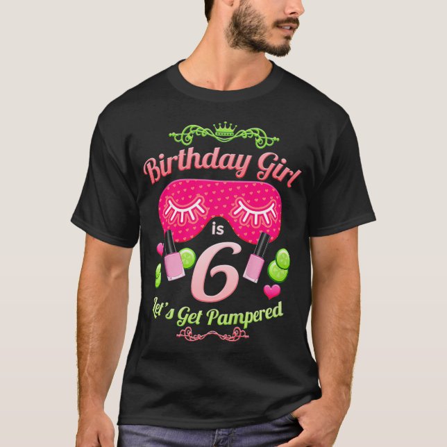Camiseta Kids SPA Birthday Party Girls Age (Frente)