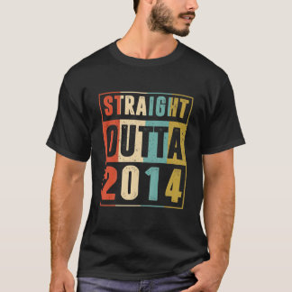 Camiseta Kids Straight Outta 2014 Vintage Graphic 8 Yrs Old