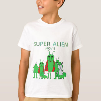 Camiseta Kids' Super Alien Movie com elenco