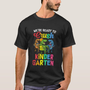 Camiseta Kids T Rex Squad De Volta À Escola 2022 Ready Crus