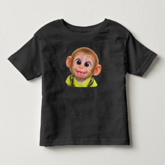 Camiseta Kids' T-shirt-funny monkey sticking out its tongue
