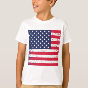 Camiseta Kids T-Shirt-Patriotic Flag