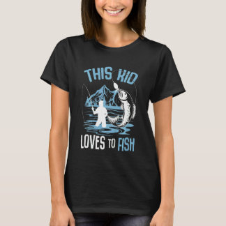 Camiseta Kids This Kid Loves To Fish Boys