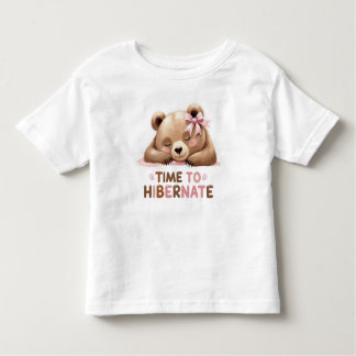 Camiseta Kids Tshirt Sleeping Bear Cute For Kids
