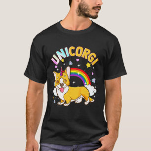 Camiseta Kids Unicorn Corgi Crossover Unicorgi
