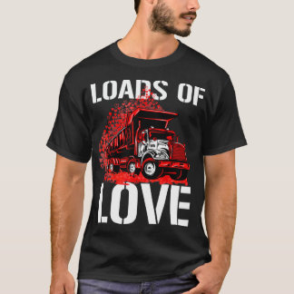 Camiseta Kids Valentine's Day Loads of Love Cute Dump Truck