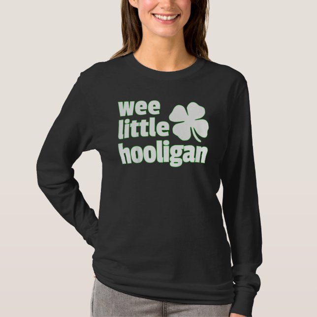 Camiseta Kids WEE LITTLE HOOLIGAN Kids St. Patrick's Day (Frente)
