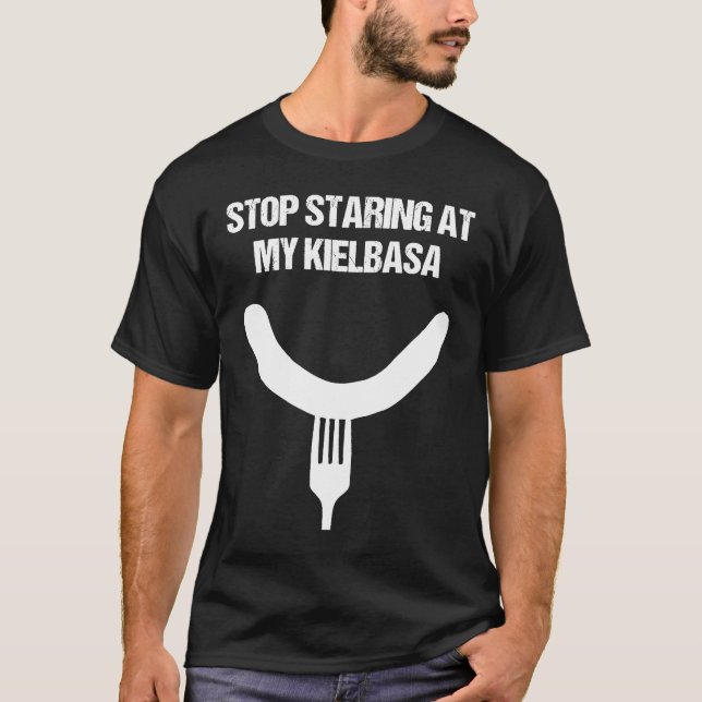 Camiseta Kielbasa Sausage Pun (Frente)